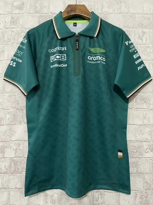 F1 Aston martin Green Turndown jerseys 24