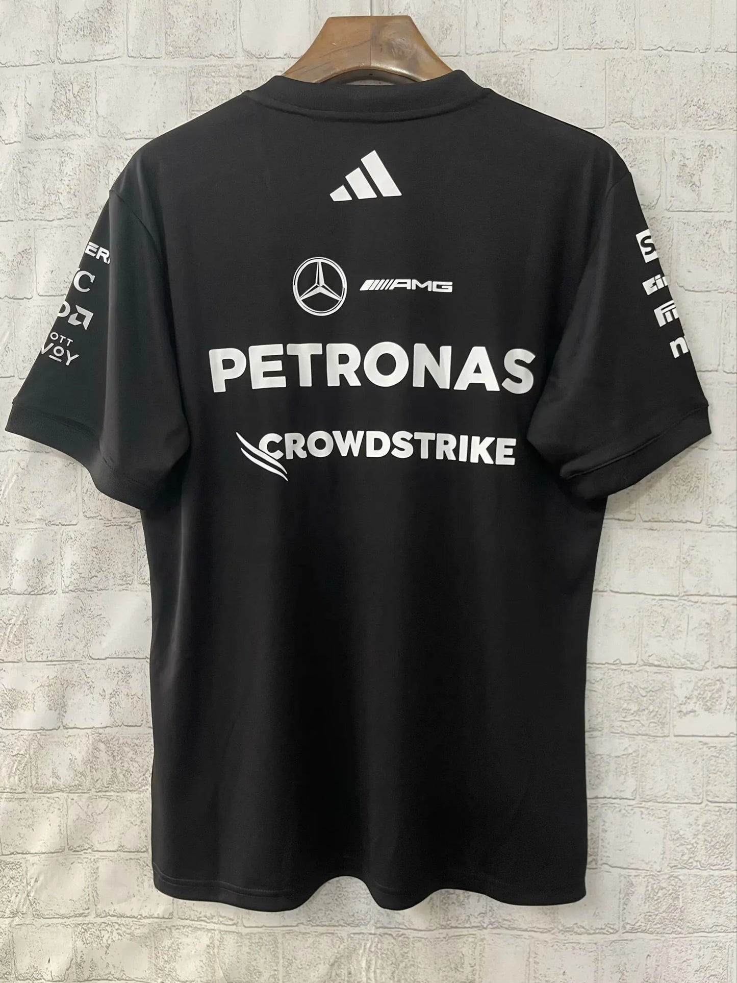 F1 Mercedes Black Round Collar Racing jersey 25