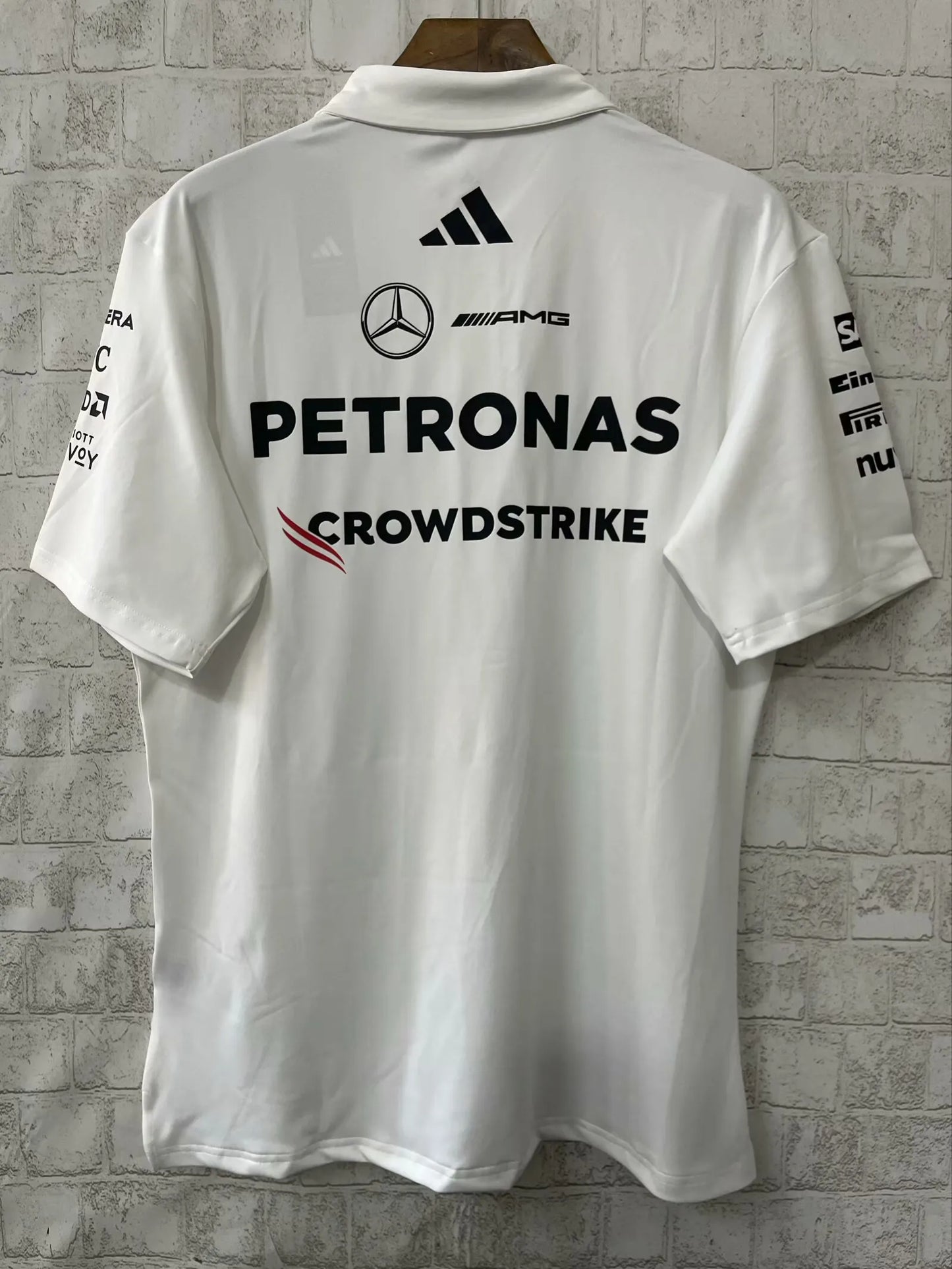 F1 Mercedes White Racing Jersey 25