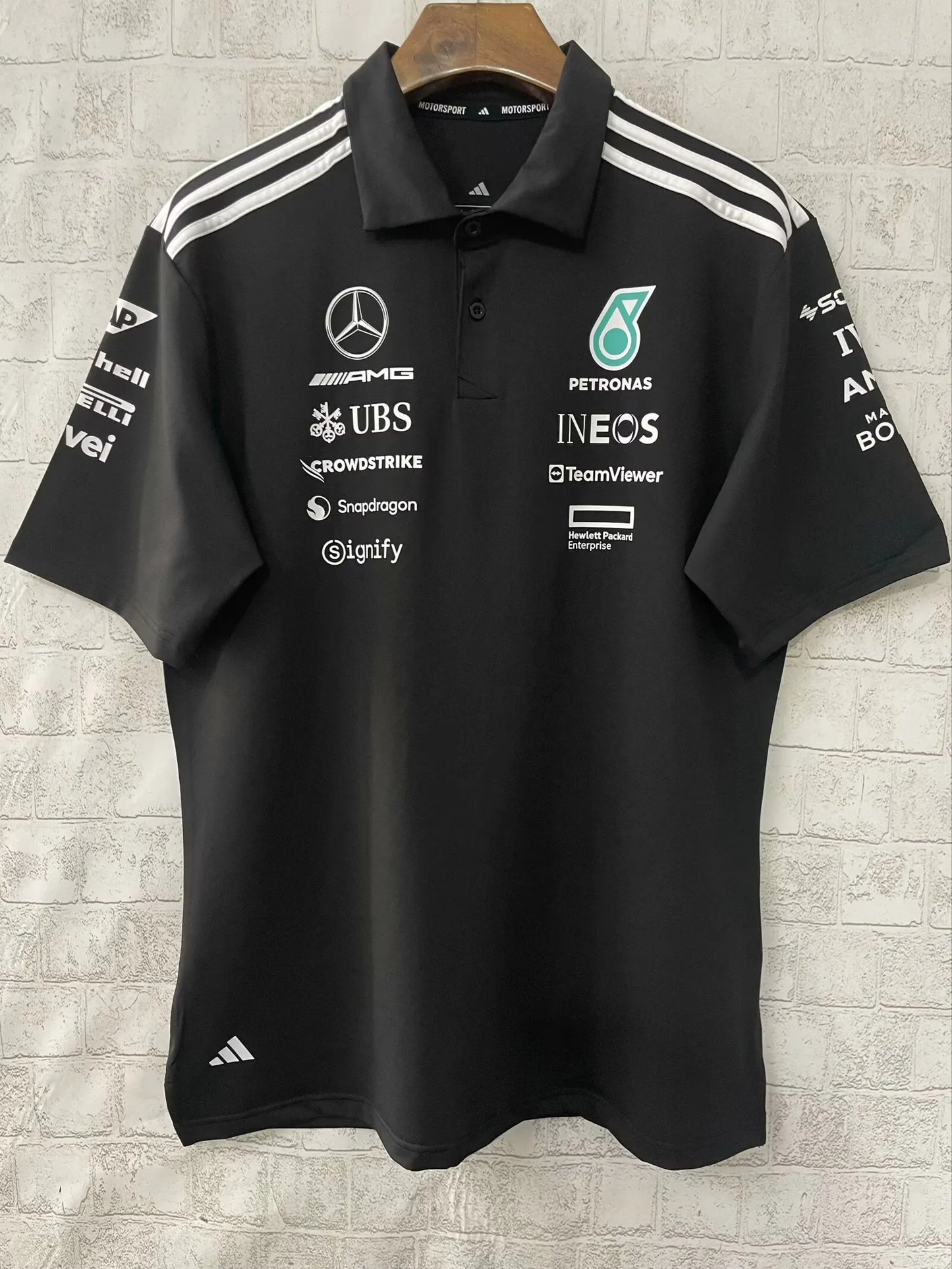 F1 Mercedes Black Racing Jersey 25