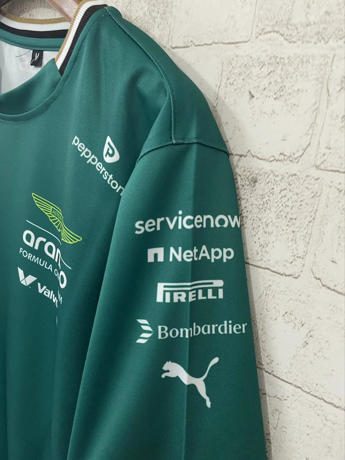 Aston Martin Round Collared Formula One #14 Jersey 25