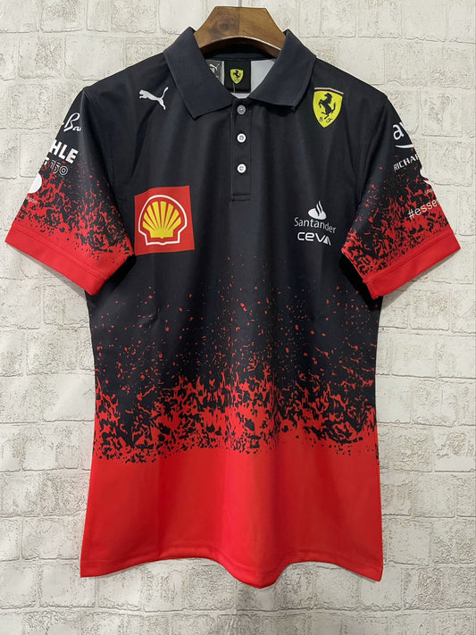 F1 Ferrari Red & Black Racing jersey 25
