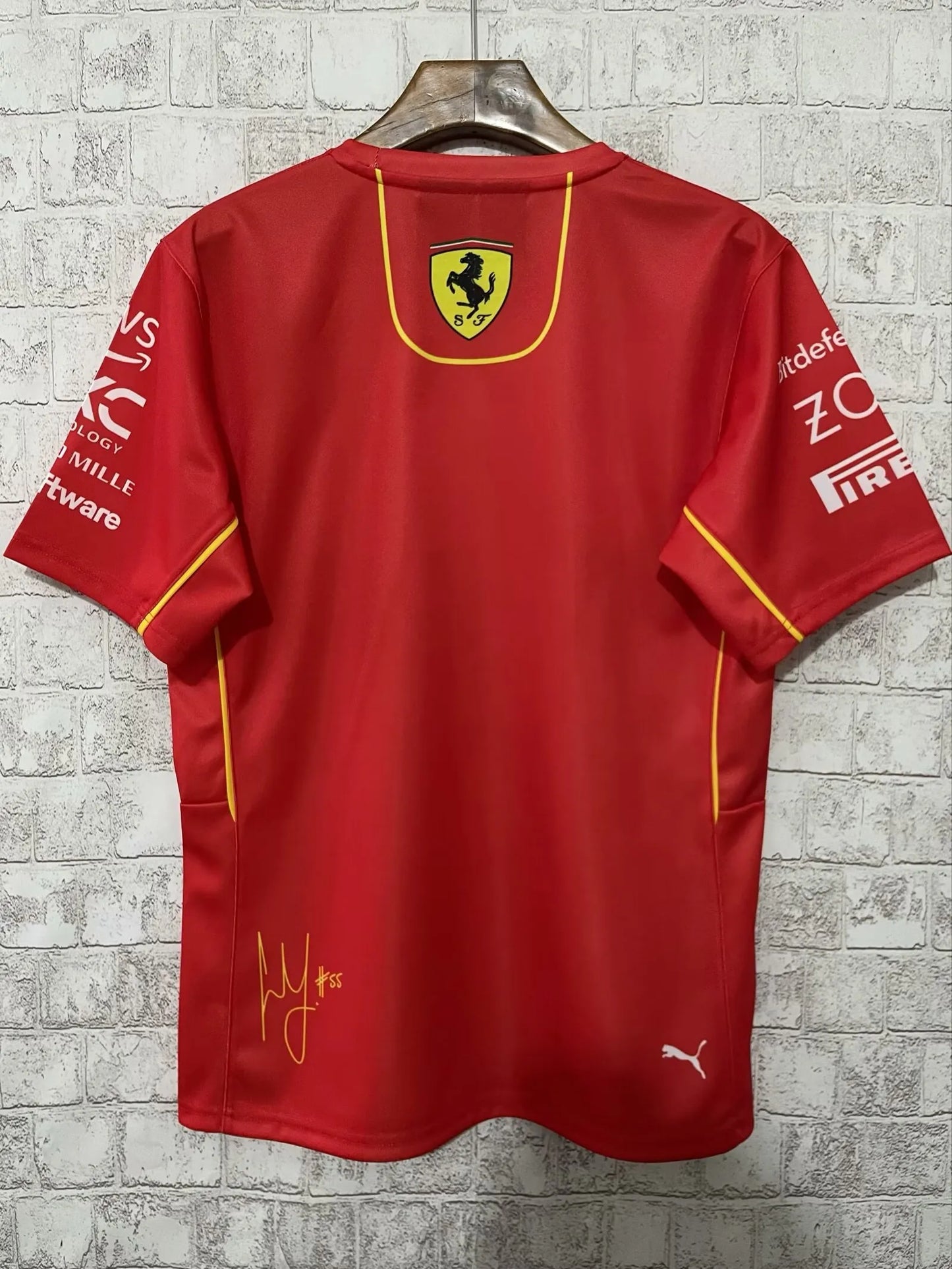 F1 Ferrari Red Charles Leclerc -16 Jersey  23/24