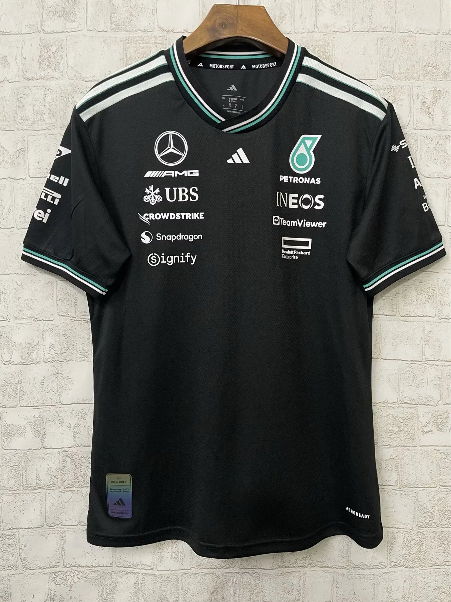 F1 Mercedes Black Racing jersey 25