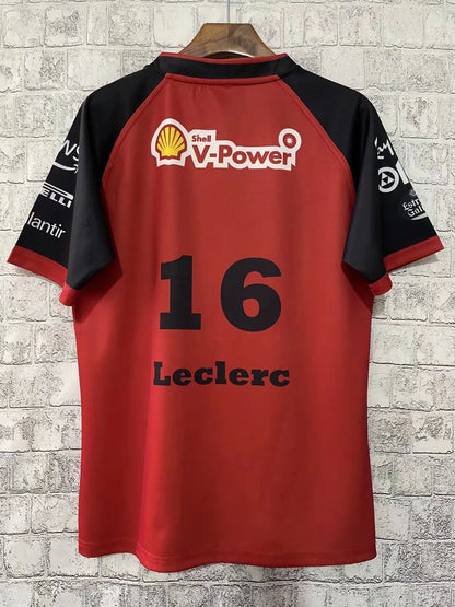 F1 Ferrari Red & Black Charles Leclerc-16 Jersey 21/22