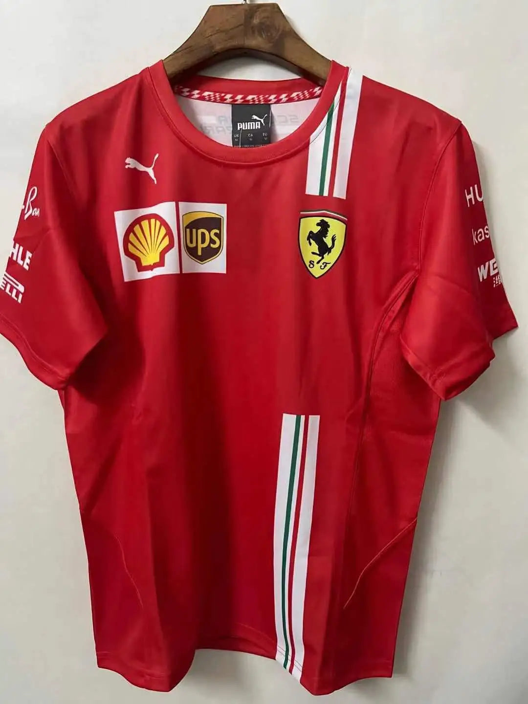 F1 Ferrari Red Round Collar Jersey 21/22
