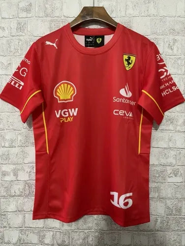F1 Ferrari Red Charles Leclerc-16 Jersey 23/24