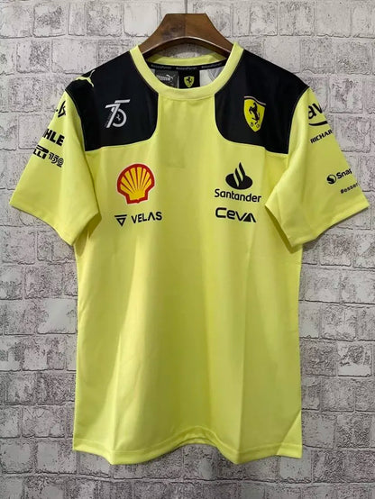 F1 Ferrari Yellow Racing Jerseys 21/22