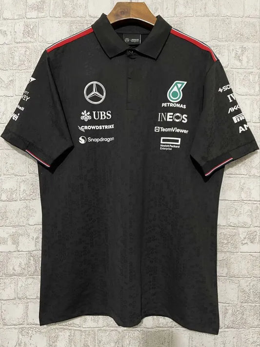 F1 Mercedes Black Collar Jersey 24