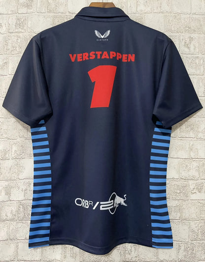 F1 Red Bull Verstappen Round Collar Jersey 24