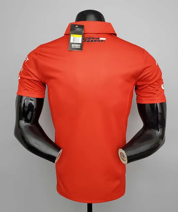F1 Ferrari Red collar Jersey 21/22