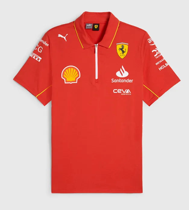 F1 Ferrari Red collared Jersey 24