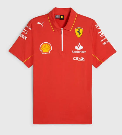 F1 Ferrari Red collared Jersey 24